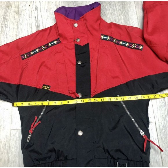 Vintage Alpine Design Jacket Gore Tex Full Zip Color Blocked Women’s Size Small - Picture 7 of 8